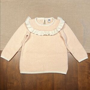Janie and Jack size 3 Pink Ruffle Sweater